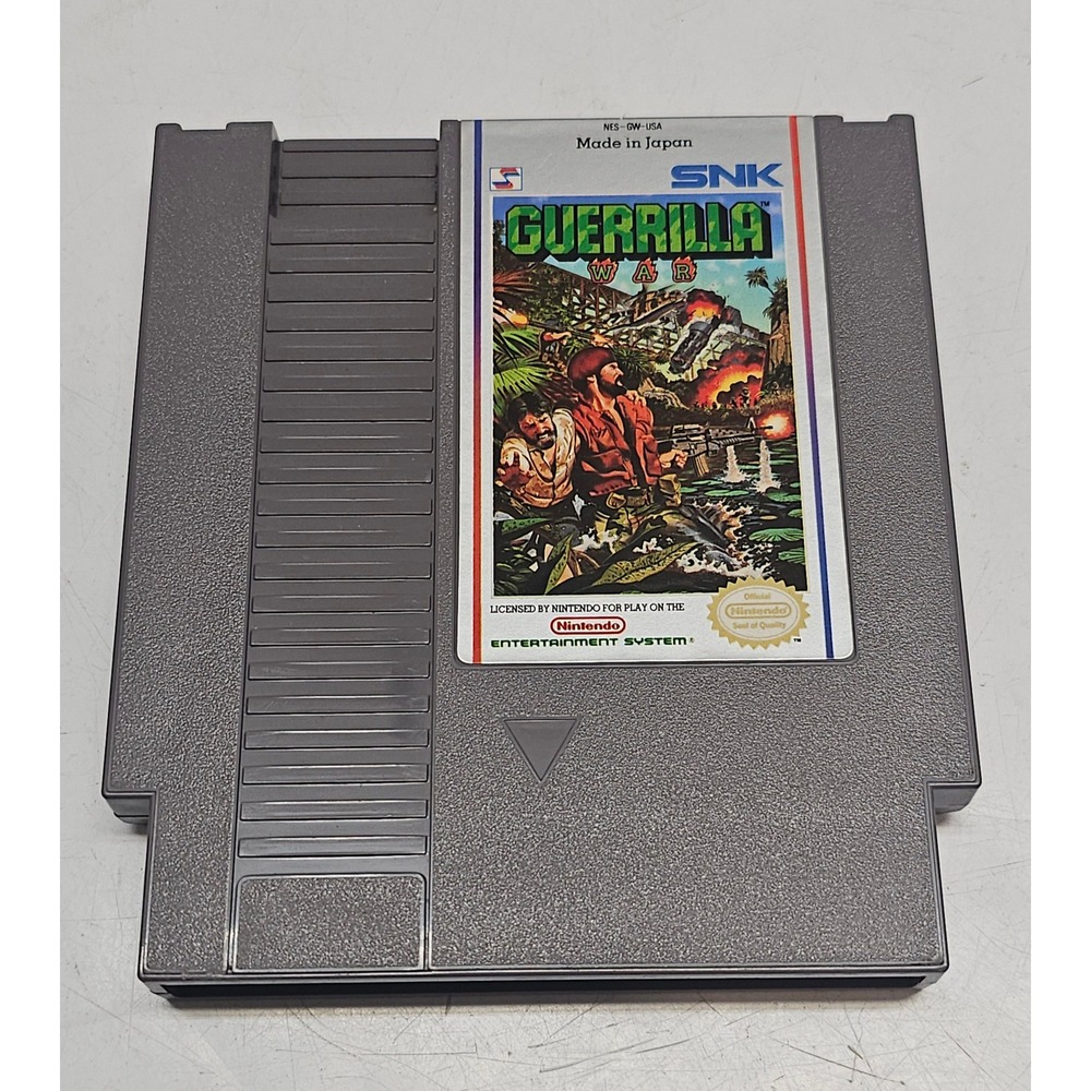 Guerrilla War Nintendo NES SNK 1989 Vintage Video Game Cartridge NES-GW-USA